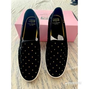 Katespade Double Decker Velvet Sneakers